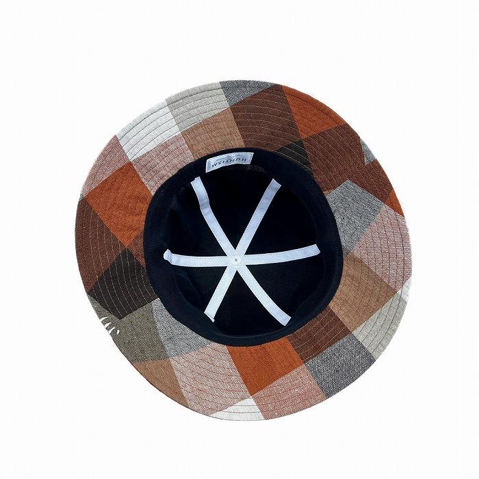 HUNTISM ハンティズム メトロハット ブロックチェック 帽子 BC Washer Hat | HUNTISM | 14