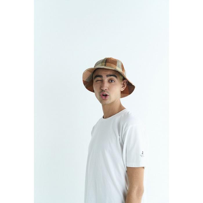 HUNTISM ハンティズム メトロハット ブロックチェック 帽子 BC Washer Hat | HUNTISM | 15