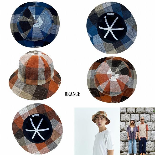 HUNTISM ハンティズム メトロハット ブロックチェック 帽子 BC Washer Hat | HUNTISM | 02