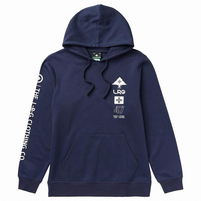 BlessÜ フード付きパーカー 青 BlessÜ ロゴ入り フード付きパーカー 青