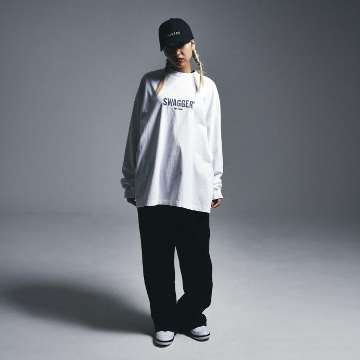SWAGGER スワッガー 長袖Tシャツ ロンTEE プリント 3D LOGO LT