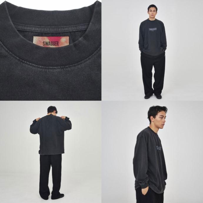 【タグ付き新品】SWAGGER スワッガー ロンT ボーダー 長袖Tシャツ M タグ付き新品】SWAGGER スワッガー ロンT ボーダー 長袖Tシャツ