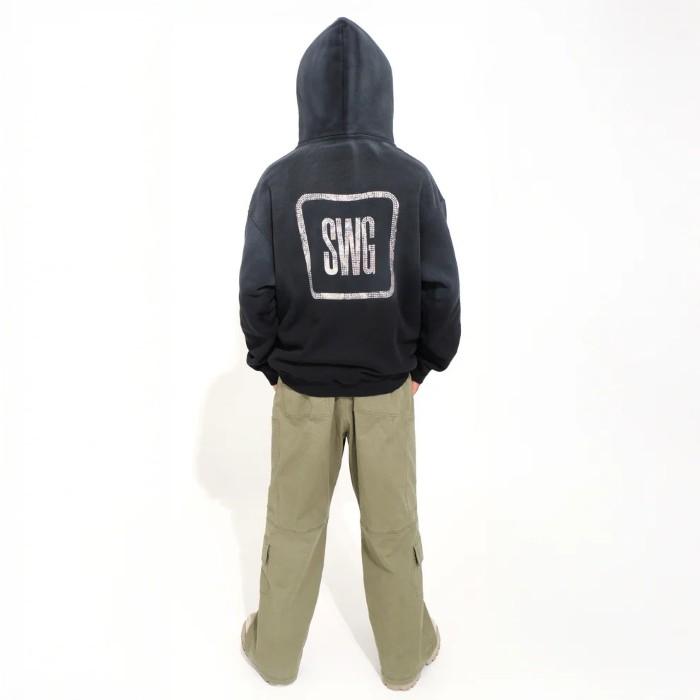 SWAGGER（スワッガー） プルオーバー パーカー フード SWG BOX Stone