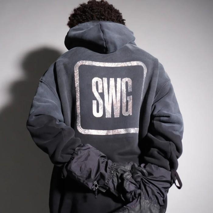 SWAGGER（スワッガー） プルオーバー パーカー フード SWG BOX Stone