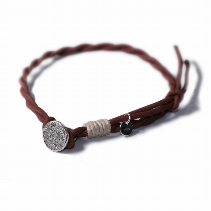VIVIFY ビビファイ ブレスレット シルバー ヌバックコード Melted Texture Button Nubuck Cord Bracelet | VIVIFY | 02