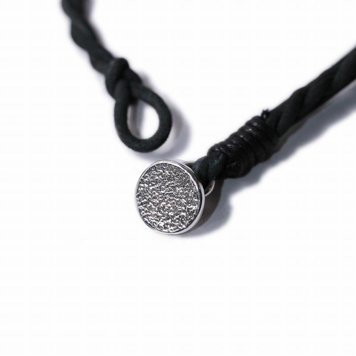VIVIFY ビビファイ ブレスレット シルバー ヌバックコード Melted Texture Button Nubuck Cord Bracelet | VIVIFY | 03