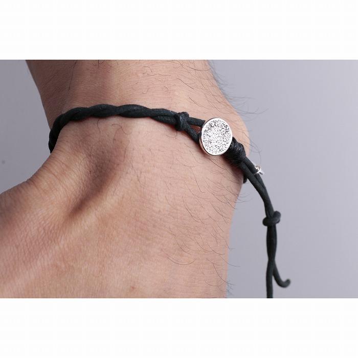 VIVIFY ビビファイ ブレスレット シルバー ヌバックコード Melted Texture Button Nubuck Cord Bracelet | VIVIFY | 05