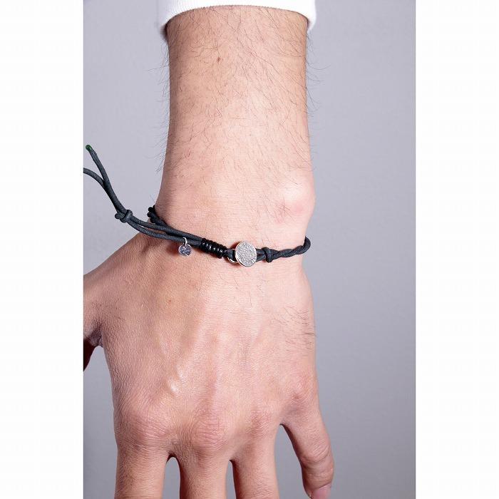 VIVIFY ビビファイ ブレスレット シルバー ヌバックコード Melted Texture Button Nubuck Cord Bracelet | VIVIFY | 06
