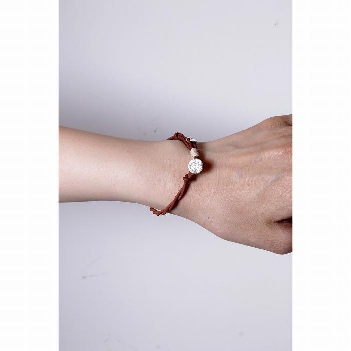 VIVIFY ビビファイ ブレスレット シルバー ヌバックコード Melted Texture Button Nubuck Cord Bracelet | VIVIFY | 08