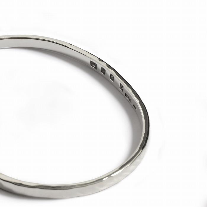 VIVIFY ビビファイ バングル ブレスレット シルバー Back Hallmarks Bangle/Mirror finish/Narrow | VIVIFY | 02