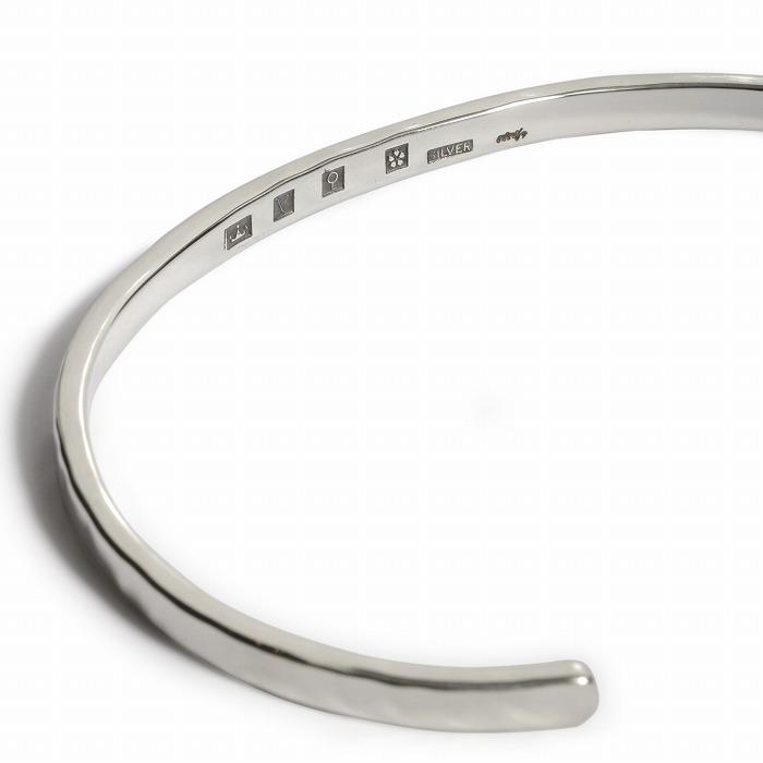 VIVIFY ビビファイ バングル ブレスレット シルバー Back Hallmarks Bangle/Mirror finish/Narrow | VIVIFY | 03