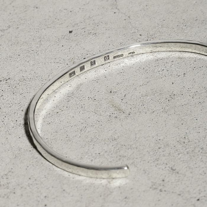 VIVIFY ビビファイ バングル ブレスレット シルバー Back Hallmarks Bangle/Mirror finish/Narrow | VIVIFY | 04