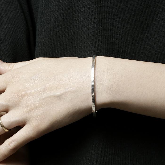 VIVIFY ビビファイ バングル ブレスレット シルバー Back Hallmarks Bangle/Mirror finish/Narrow | VIVIFY | 06