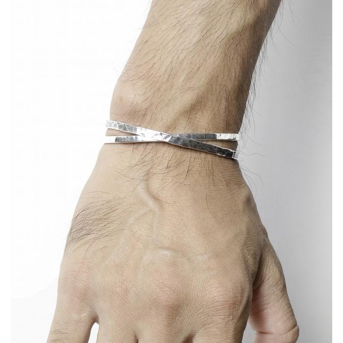 VIVIFY ビビファイ バングル ブレスレット シルバー Back Hallmarks Bangle/Mirror finish/Narrow | VIVIFY | 07
