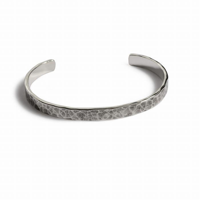 VIVIFY ビビファイ バングル ブレスレット シルバー Back Hallmarks Bangle/Hammered finish/Middle | VIVIFY | 01