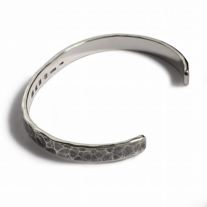 VIVIFY ビビファイ バングル ブレスレット シルバー Back Hallmarks Bangle/Hammered finish/Middle | VIVIFY | 02