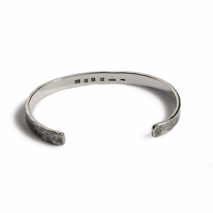 VIVIFY ビビファイ バングル ブレスレット シルバー Back Hallmarks Bangle/Hammered finish/Middle | VIVIFY | 03
