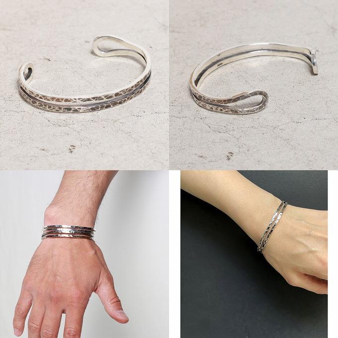 VIVIFY ビビファイ バングル ブレスレット シルバー Loopin’ Bangle/ Hammered finish | VIVIFY | 02