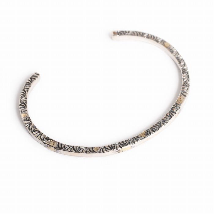 VIVIFY ビビファイ バングル ブレスレット シルバー SideArabesque Bangle(3mm body)w/gold | VIVIFY | 02