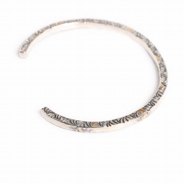 VIVIFY ビビファイ バングル ブレスレット シルバー SideArabesque Bangle(3mm body)w/gold | VIVIFY | 03