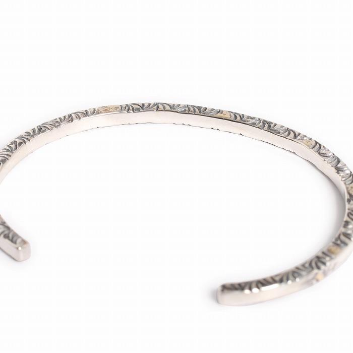VIVIFY ビビファイ バングル ブレスレット シルバー SideArabesque Bangle(3mm body)w/gold | VIVIFY | 04