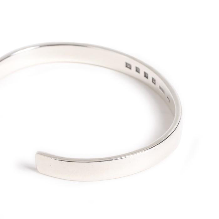 VIVIFY ビビファイ バングル シルバー Back Hallmarks Bangle/Plain/Middle | VIVIFY | 01