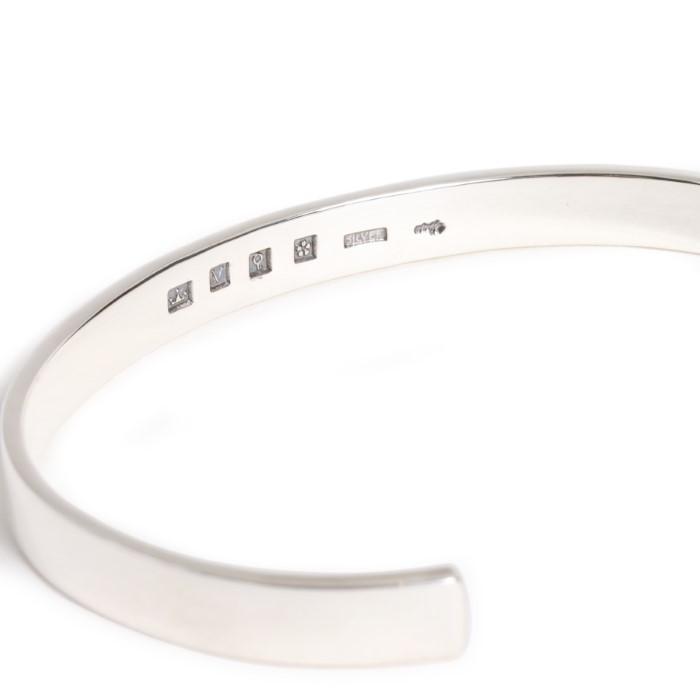 VIVIFY ビビファイ バングル シルバー Back Hallmarks Bangle/Plain/Middle | VIVIFY | 02