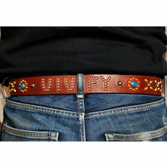 VIVIFY ビビファイ ベルト レザー 革 West Coast Cross Studs Belt｜bless-web｜11