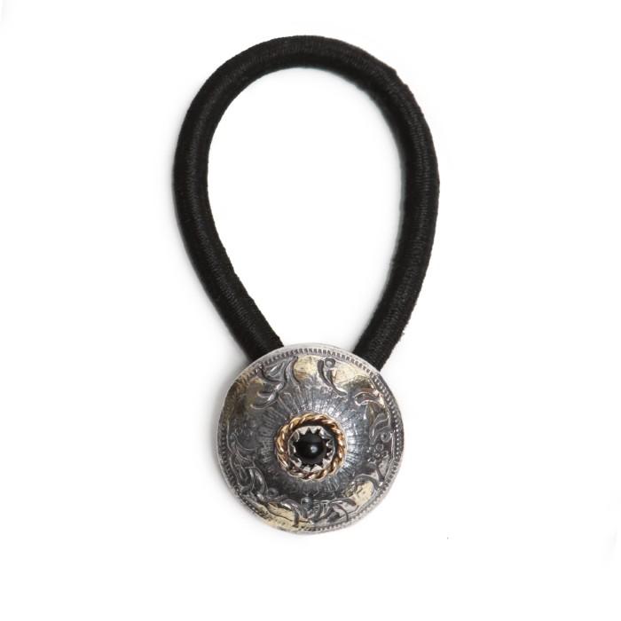 VIVIFY ビビファイ シルバー ブレスレット コンチョ 髪留め Phoenix 50 Sen Coin Concho with Stone w/gold | VIVIFY | 05