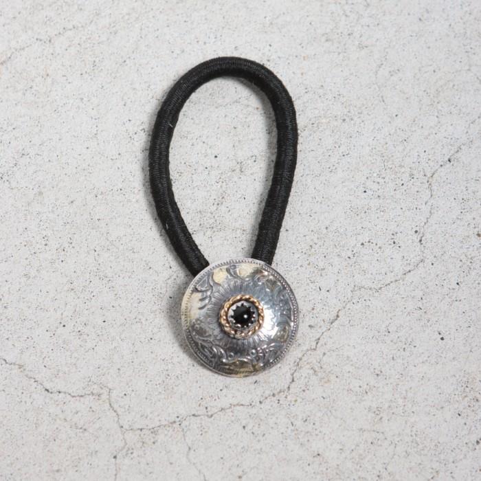 VIVIFY ビビファイ シルバー ブレスレット コンチョ 髪留め Phoenix 50 Sen Coin Concho with Stone w/gold | VIVIFY | 06