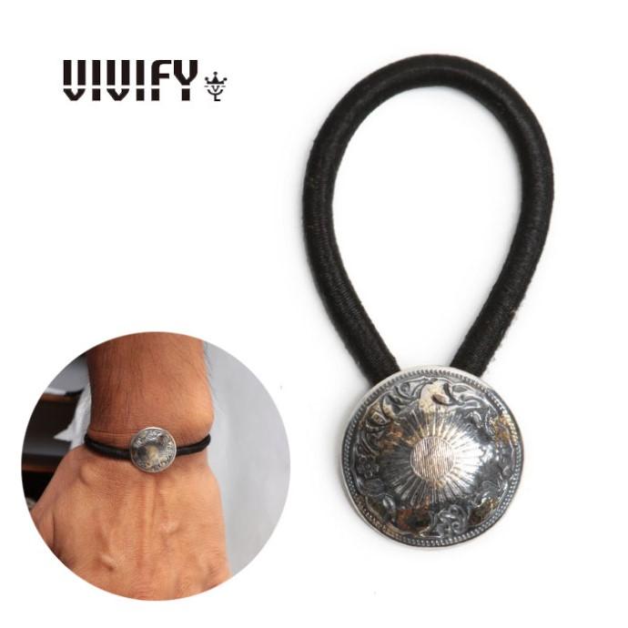 VIVIFY ビビファイ シルバー ブレスレット コンチョ 髪留め Phoenix 50 Sen Coin Concho w/gold | VIVIFY