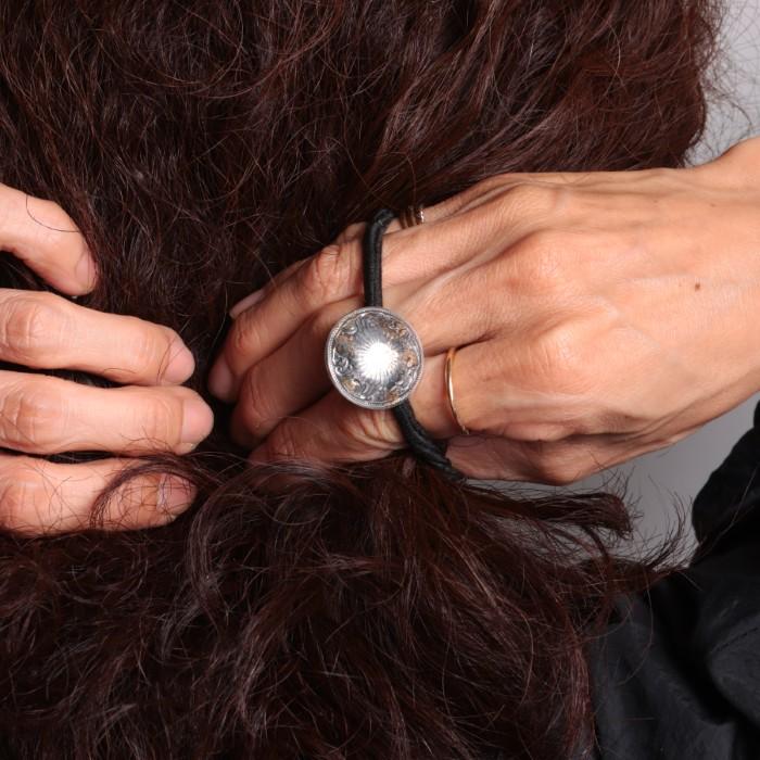 VIVIFY ビビファイ シルバー ブレスレット コンチョ 髪留め Phoenix 50 Sen Coin Concho w/gold | VIVIFY | 06