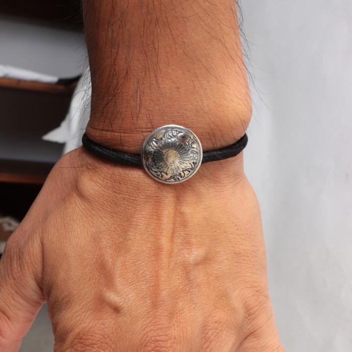 VIVIFY ビビファイ シルバー ブレスレット コンチョ 髪留め Phoenix 50 Sen Coin Concho w/gold | VIVIFY | 07