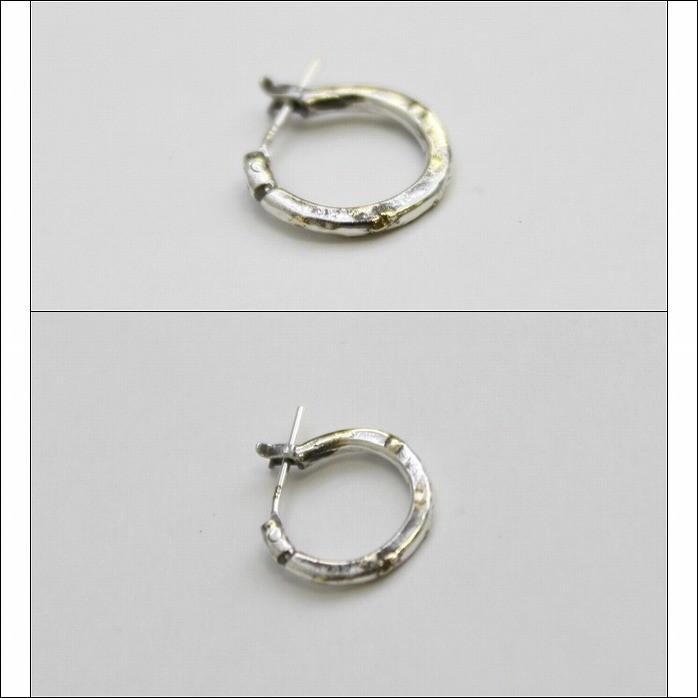 VIVIFY（ビビファイ） ピアス フープ シルバーHammered Hoop Pierce(S