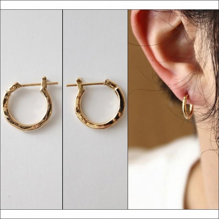 VIVIFY ビビファイ ピアス フープ 18Kゴールド k18Gold Hammered Hoop