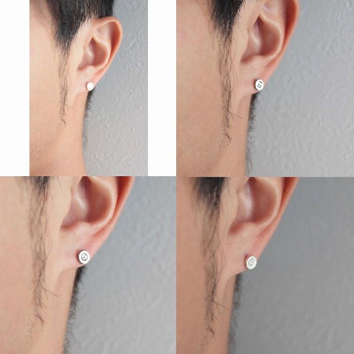 VIVIFY ビビファイ ピアス シルバー サークル Stamped Circle Pierce | VIVIFY | 02