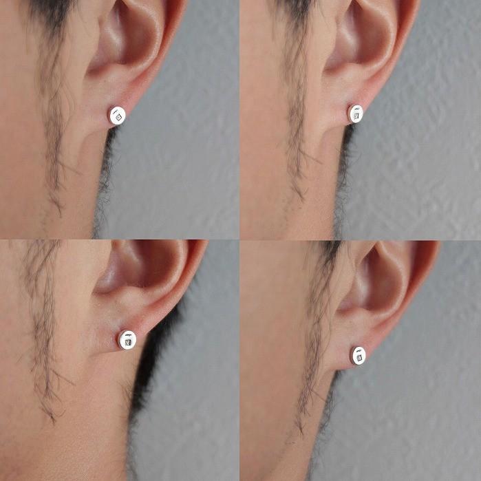 VIVIFY ビビファイ ピアス シルバー サークル Stamped Circle Pierce | VIVIFY | 03