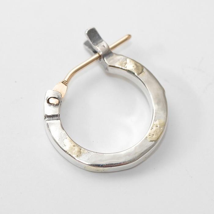 VIVIFY ビビファイ ピアス シルバー K18goldpost SquareLine Hoop Pierce(S) w/gold｜bless-web｜02