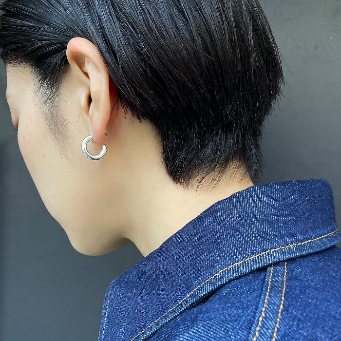 VIVIFY ビビファイ ピアス シルバー 某アーティスト着用 k18goldpost LightWeight HoopPierce/3mm | VIVIFY | 10