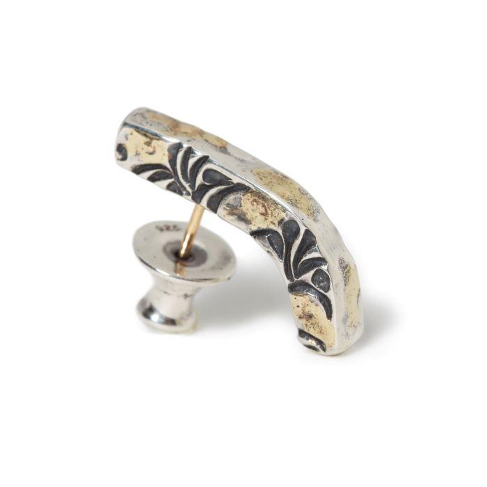 VIVIFY ビビファイ ピアス シルバー Side Arabesque Bent Bar Pierce w/gold | VIVIFY | 01