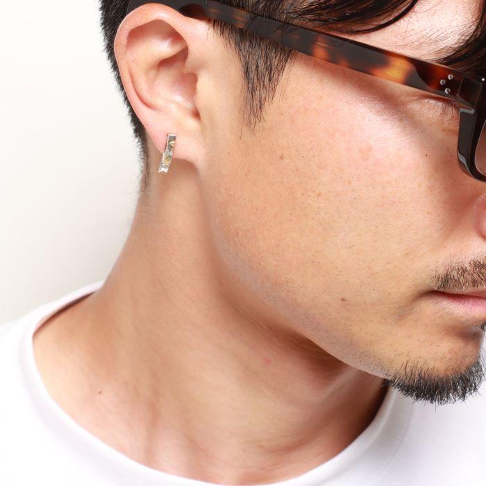VIVIFY ビビファイ ピアス シルバー Side Arabesque Bent Bar Pierce w/gold | VIVIFY | 07