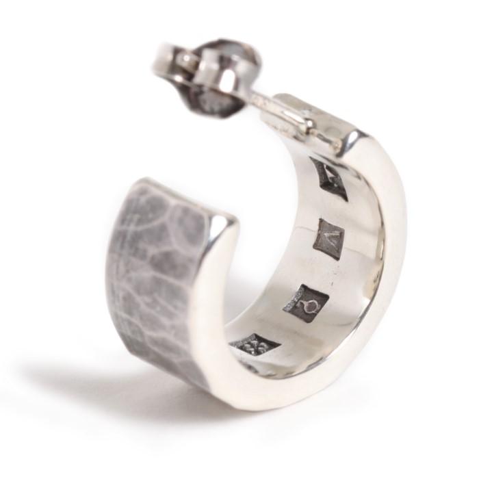 VIVIFY ビビファイ ピアス シルバー Back Hallmarks Pierce/ Hammered finish /Middle | VIVIFY | 01