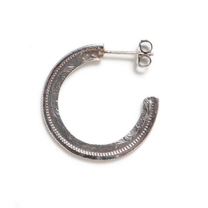 VIVIFY ビビファイ シルバー ピアス フープ 50 Sen Coin Giza Edge Line Pierce(L) | VIVIFY | 02