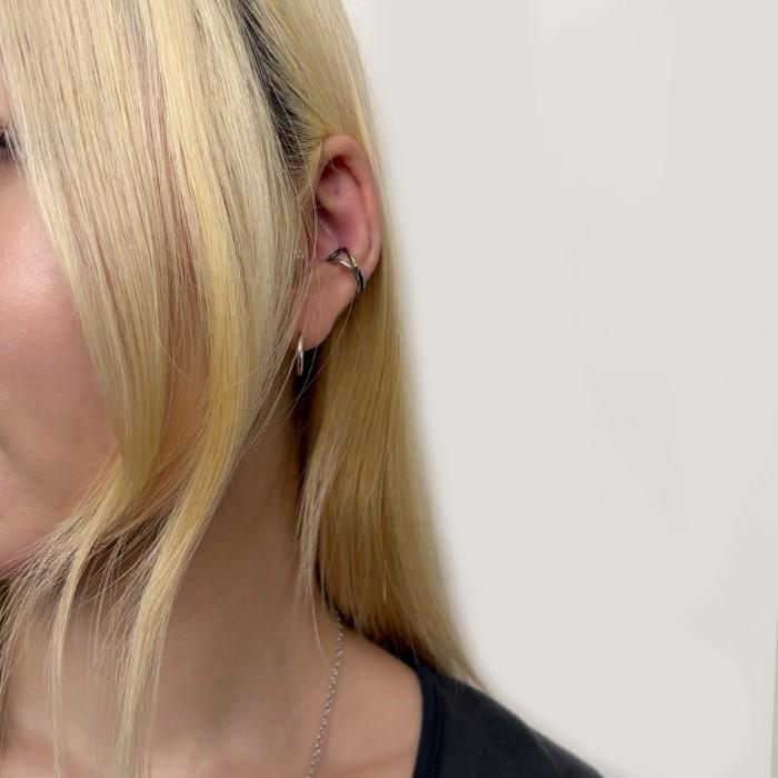 VIVIFY ビビファイ シルバー ピアス イヤーカフ Loopin’ Ear Cuff Round w/gold | VIVIFY | 10