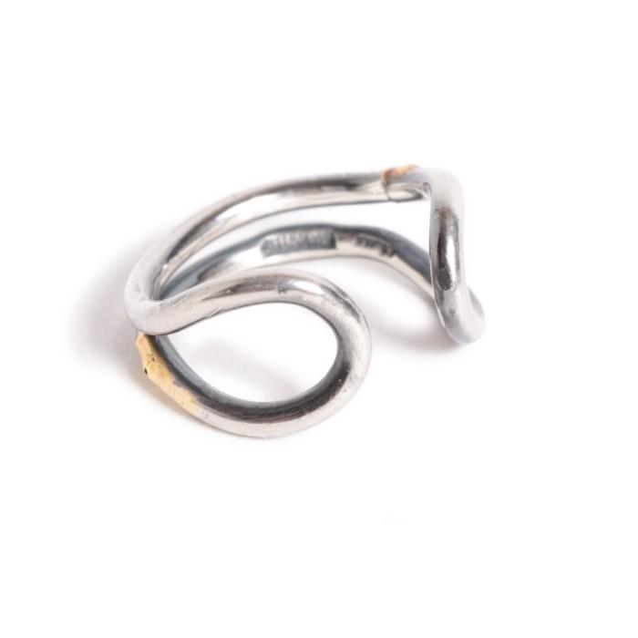 VIVIFY ビビファイ シルバー ピアス イヤーカフ Loopin’ Ear Cuff Round w/gold | VIVIFY | 01