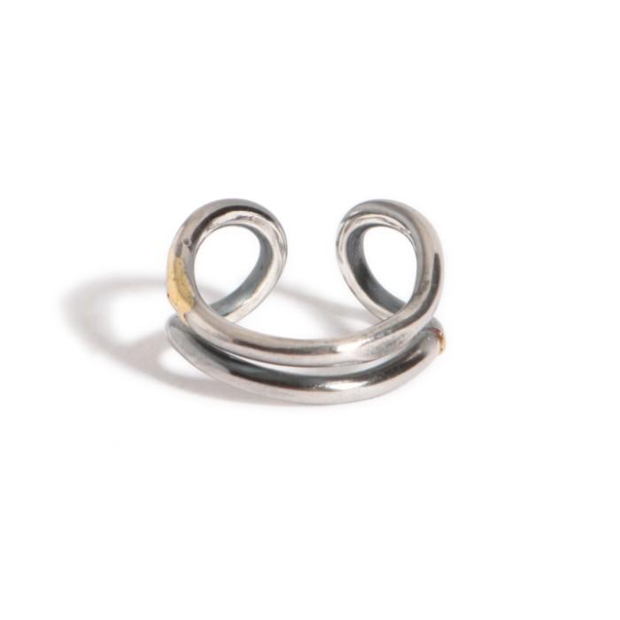 VIVIFY ビビファイ シルバー ピアス イヤーカフ Loopin’ Ear Cuff Round w/gold | VIVIFY | 03