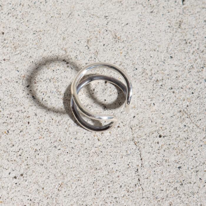 VIVIFY ビビファイ シルバー ピアス イヤーカフ Loopin’ Ear Cuff Round w/gold | VIVIFY | 08