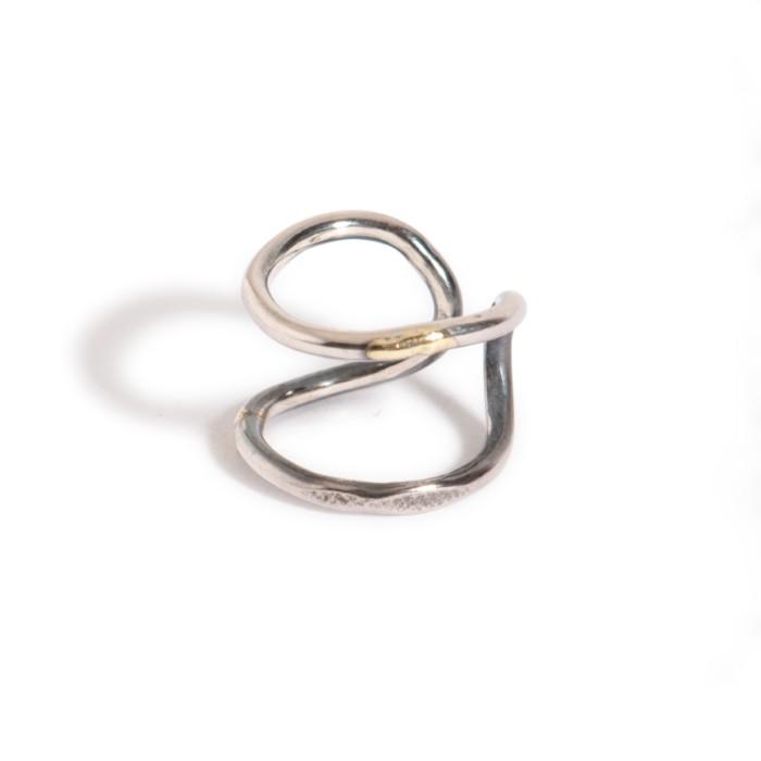 VIVIFY ビビファイ シルバー ピアス イヤーカフ Oval Ear Cuff w/gold | VIVIFY | 04