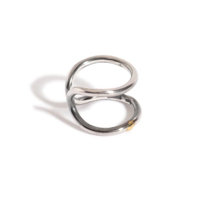 VIVIFY ビビファイ シルバー ピアス イヤーカフ Oval Ear Cuff w/gold | VIVIFY | 05