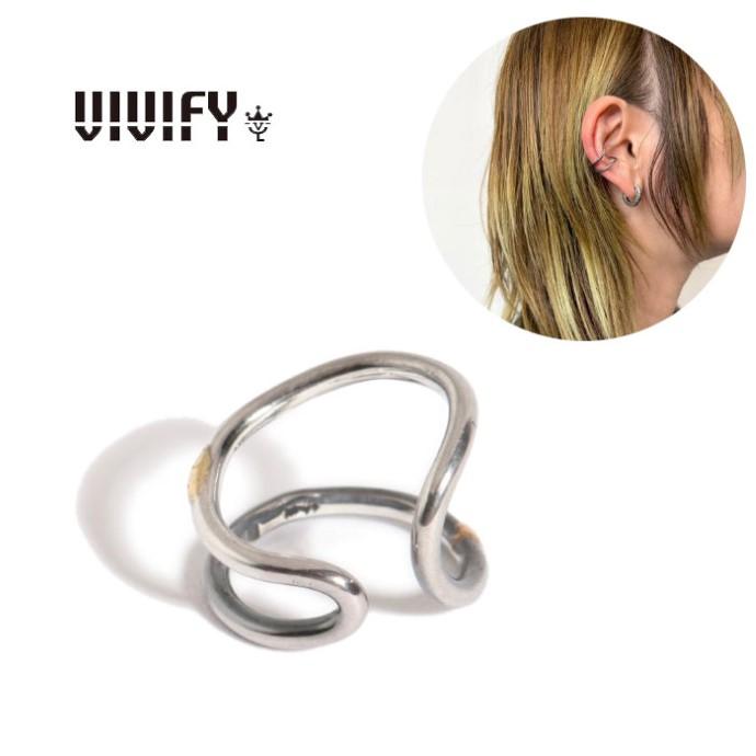 VIVIFY ビビファイ シルバー ピアス イヤーカフTeardrop Ear Cuff w/gold | VIVIFY
